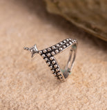 Boho Tribe Starlit Oxidised Ring