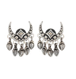 Boho Tribe Celestial Drop Oxidised Stud Earrings