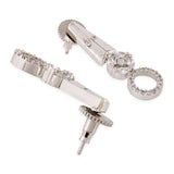 American Diamond CZ Silver Brass Jewellery Set