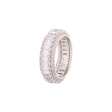 American Diamond Gems Adorned Band Ring