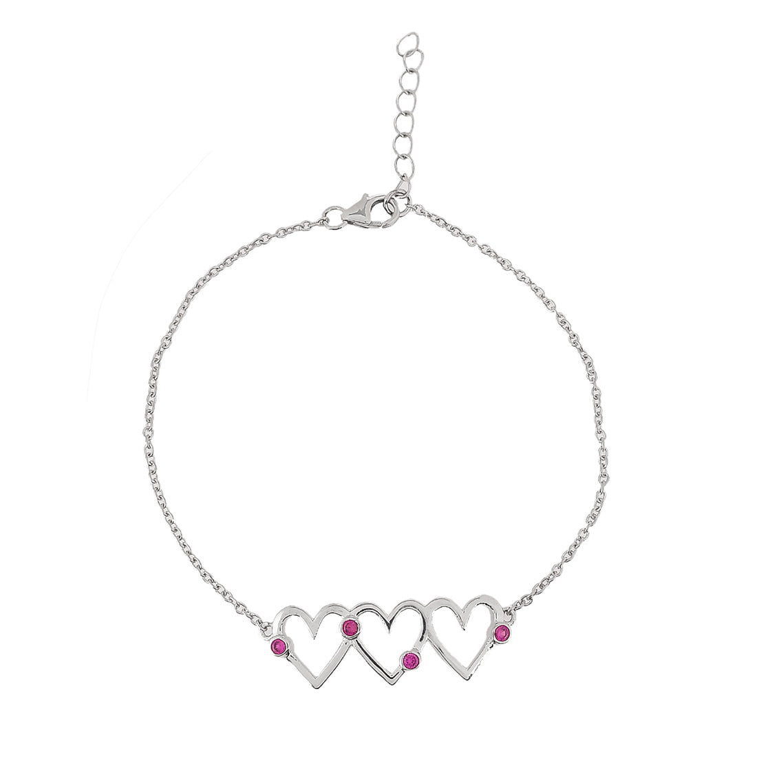 Gold 3 Heart Bracelet – NJODesigns