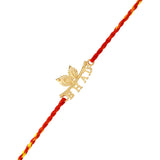 925 Sterling Silver 22k Gold Micron Plated Bhai Thread Rakhi | Voylla