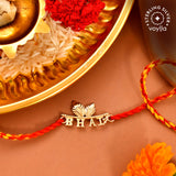 925 Sterling Silver 22k Gold Micron Plated Bhai Thread Rakhi | Voylla