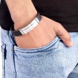 Royal Bands Silver Plated Men's Bracelet