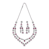 CZ Elegance Layered Necklace Set