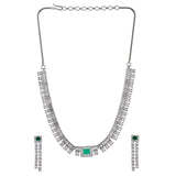 CZ Elegance Emerald Cut Zircons Jewellery Set