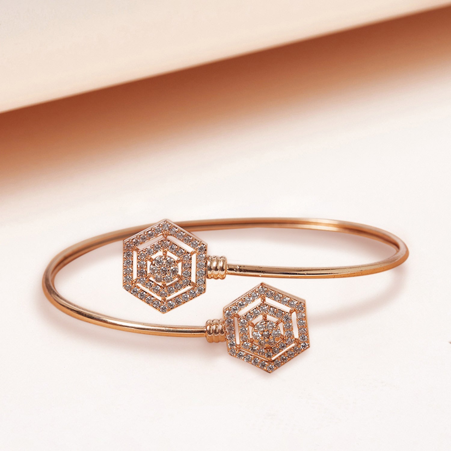18K Rose Gold & 0.55ct Diamond Bangle (8.7gm) – Virani Jewelers