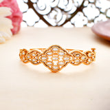 Kundan Elegance Traditional Navette Cut Kundan Bracelet