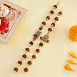Lord Shiva Motifs Rudraksha Beads Rakhi - Pack Of 2
