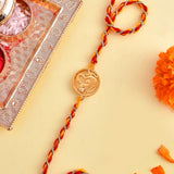 Om Rudraksha Beads Thread Rakhi