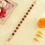 Rudraksha Beads Bracelet Style Rakhi