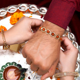 Rudraksha Beads Bracelet Style Rakhi