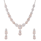 Sparkling Elegance Round and Teardrop Cut CZ Jewellery Set