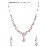 Sparkling Elegance Round and Teardrop Cut CZ Jewellery Set