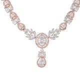 Sparkling Elegance Round and Teardrop Cut CZ Jewellery Set