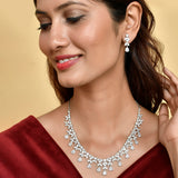 Sparkling Elegance Opulent Teardrop and Marquise Cut CZ Jewellery Set