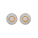 Sparkling Elegance Round Cz Stud Earrings