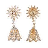 Sparkling Elegance Marquise Cut CZ Jhumka Earrings