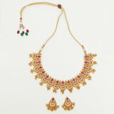 Gold Plated Brass Necklace Set