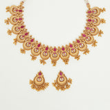 Gold Plated Brass Necklace Set