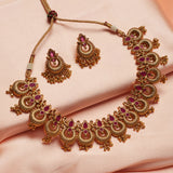 Gold Plated Brass Necklace Set