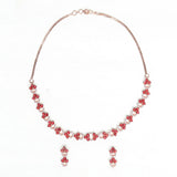 Sparkling Elegance CZ Embellished Necklace Set