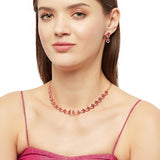 Sparkling Elegance CZ Embellished Necklace Set