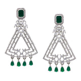 CZ Elegance Cocktail Danglers Statement Drop Earrings