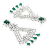 CZ Elegance Cocktail Danglers Statement Drop Earrings