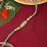 Exquisite Beaded Rakhi With Roli Chaawal Pack