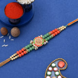 Colorful Beads Studded Graceful Rakhi