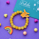 Pikachu Bracelet Style Convertible Kids Rakhi