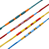 Set of 4
Colorful Beads embedded Rakhi