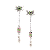 Adorned Spin Tribal Motifs Drop Earrings