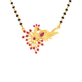 Mayur Red Gems Mangalsutra