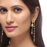 Temple Bell Asymmetrical Earrings