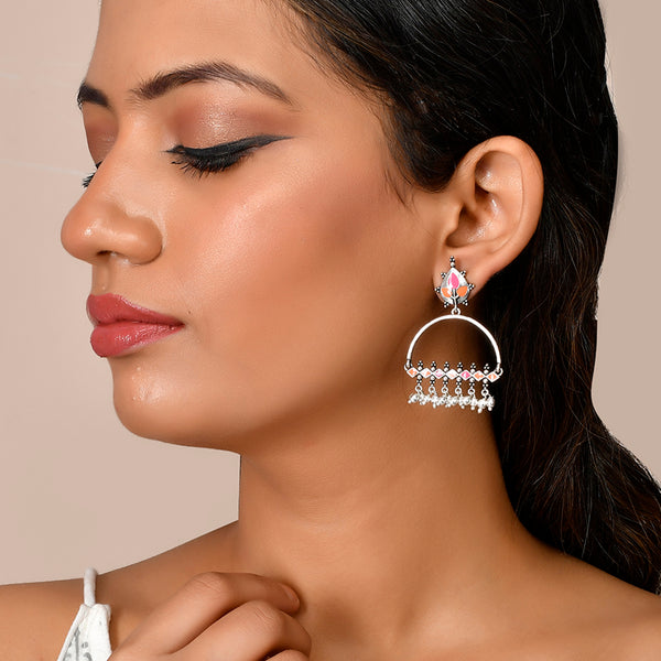 Bagh E Fiza Metal Embellisheds Earrings – VOYLLA