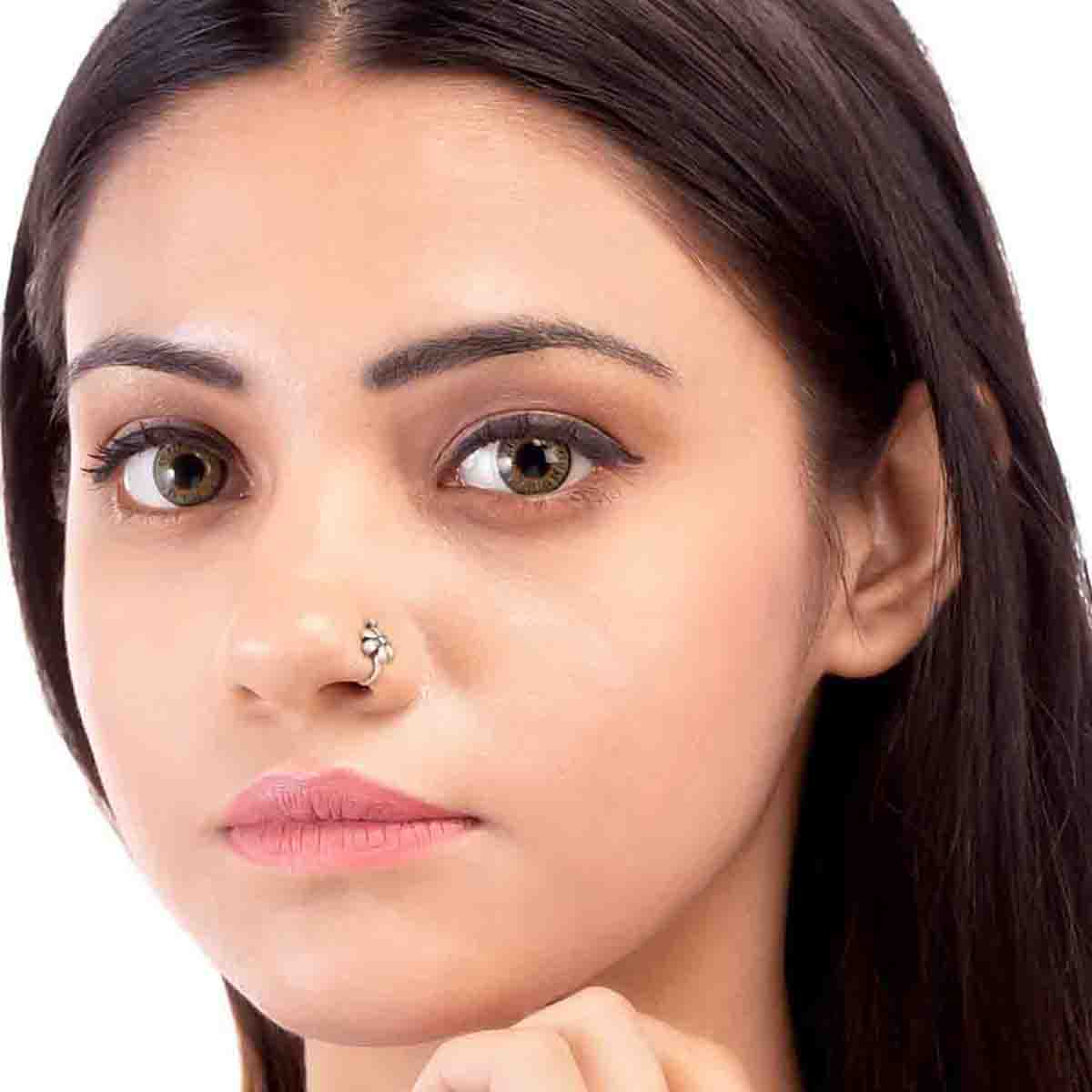 Sunward Copper Fittings Silver-plated Piercing Jewelry C-shaped False Nose  Ring - Walmart.com
