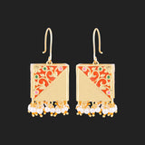 Tahira Royal Gold Lantern Earrings