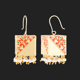 Tahira Royal Gold Lantern Earrings