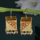 Tahira Royal Gold Lantern Earrings