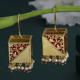 Tahira Glorious Red Lantern Earrings