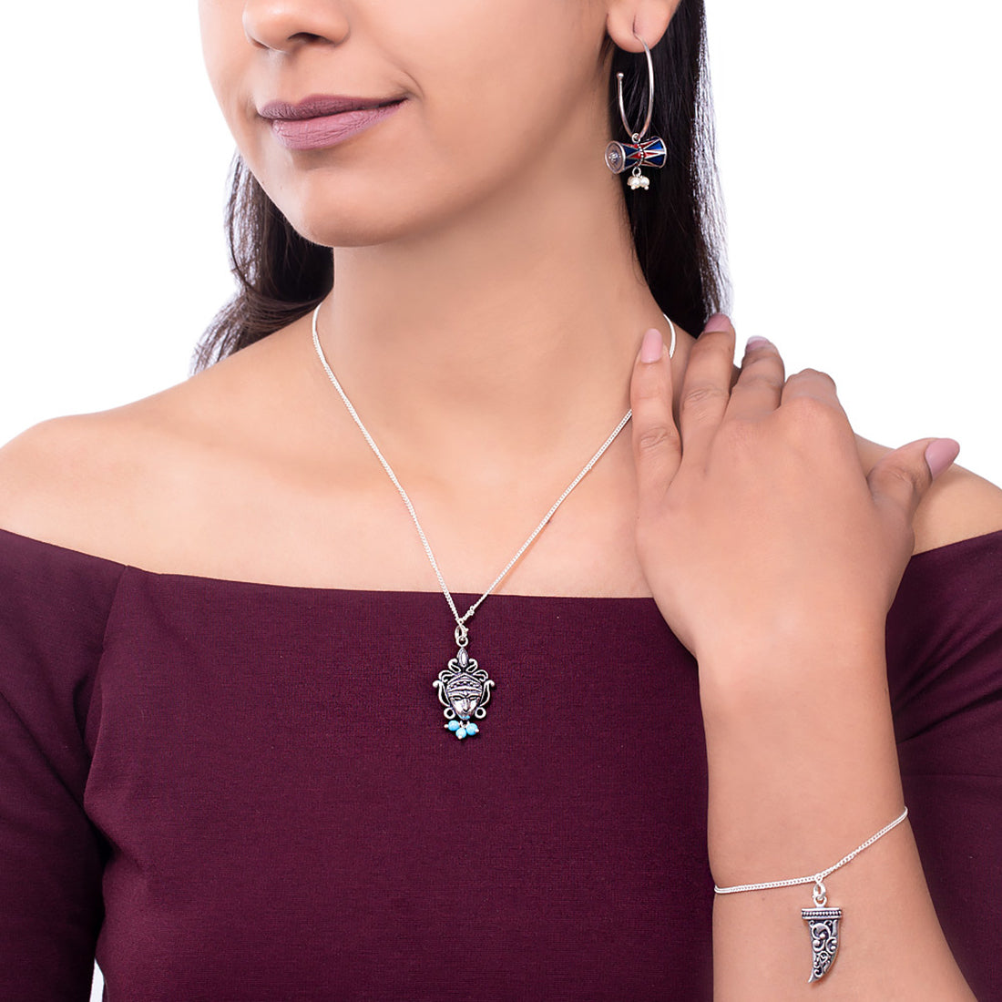 PROMO SET] Monette 4 Prong Necklace Bracelet Earrings Diamond Set in -  ROSCE Jewelers