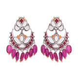 Thikri Lotus Motif Earrings