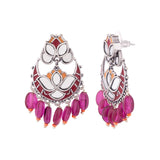 Thikri Lotus Motif Earrings