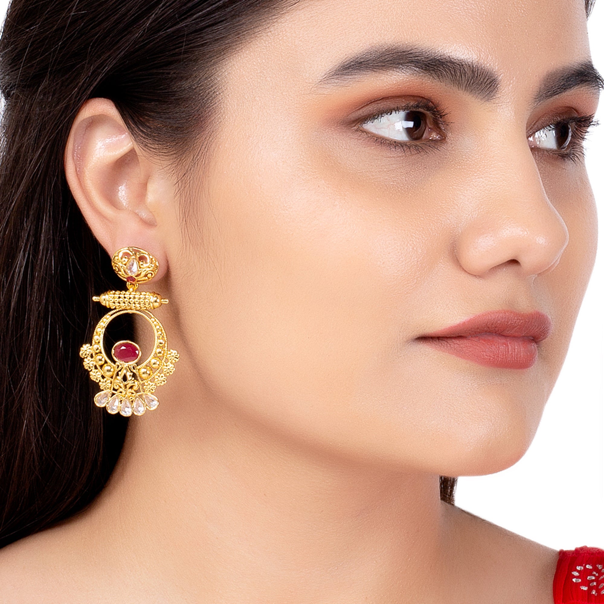 Voylla Thikri Ethnic Style Drop Earrings : Amazon.in: Jewellery
