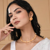 Enameled Elegance Gold Plated Jewellery Set