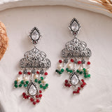 Abharan Lightly Embellished Filigree Earrings