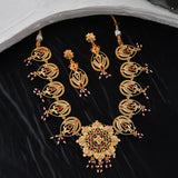 Abharan Filigree Pearls and Stones Embellished Jewellery Set