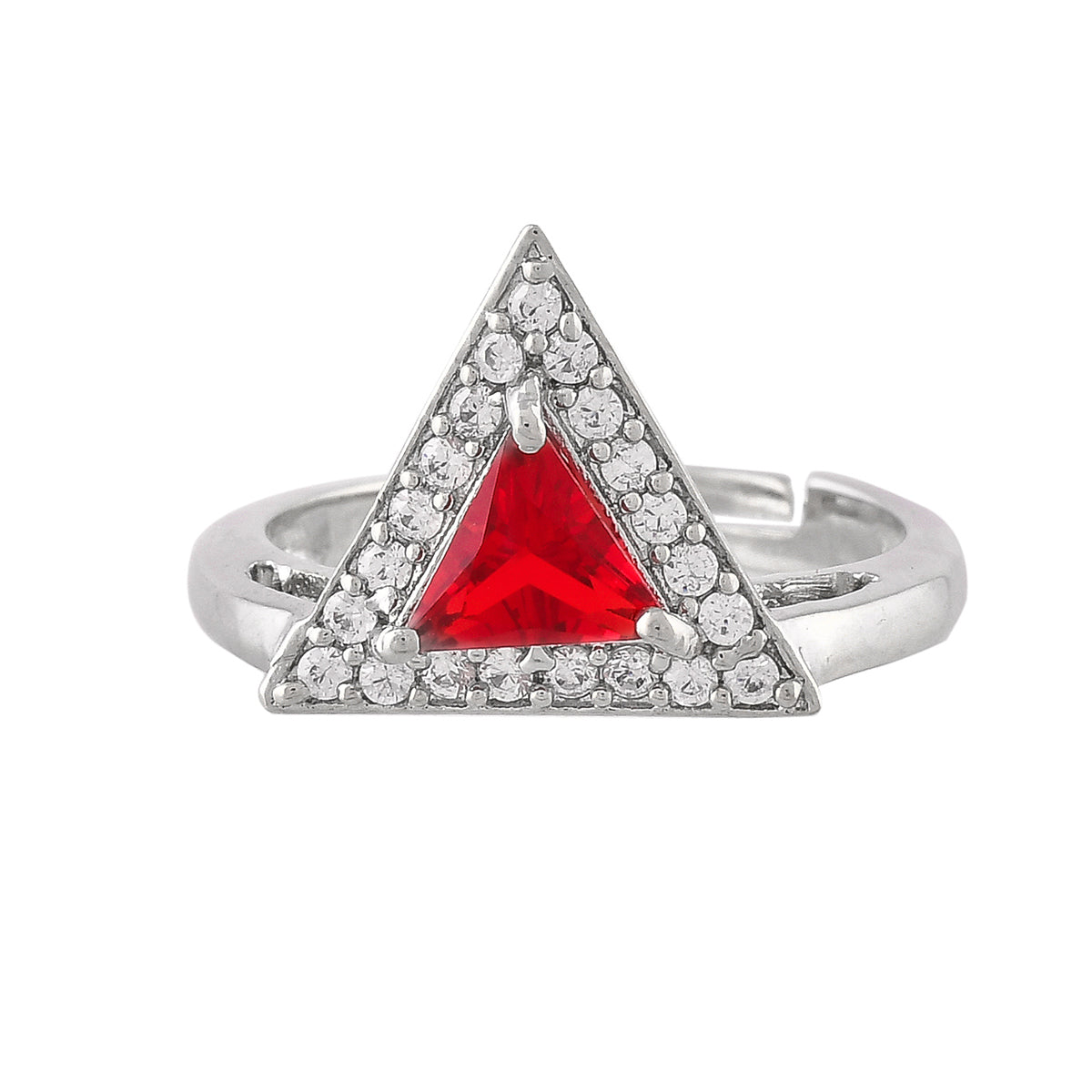 Buy Triangle ring, Ruby ring, Artisan silver ring, July birthstone online  at aStudio1980.com